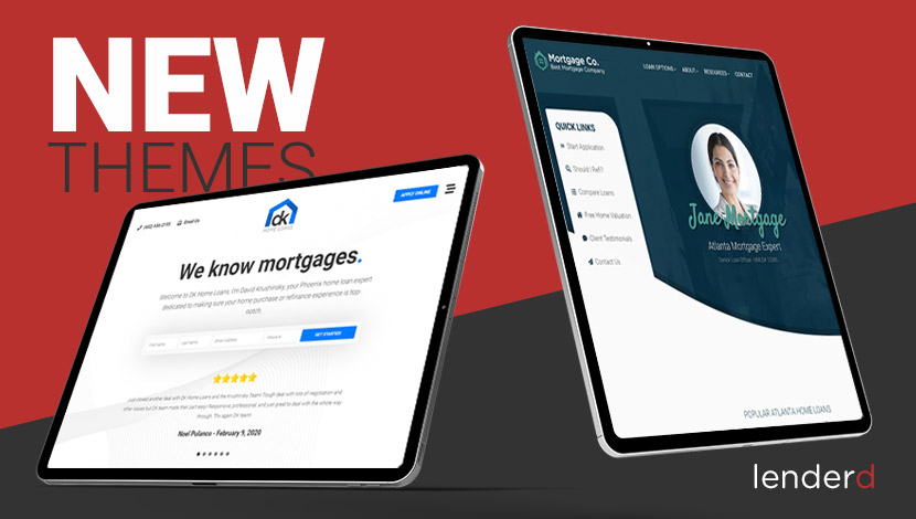 3 New Mortgage Website Themes Released!